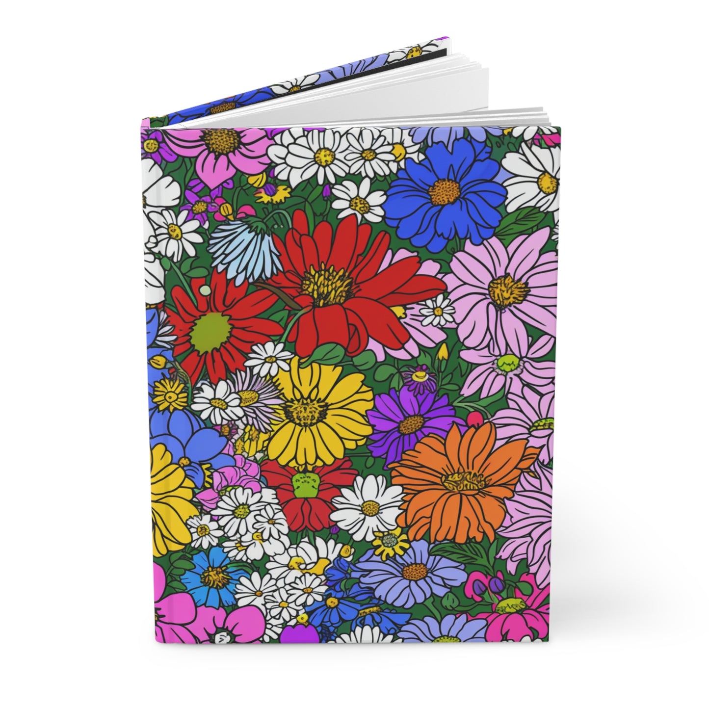 Spring Flowers Hardcover Notebook