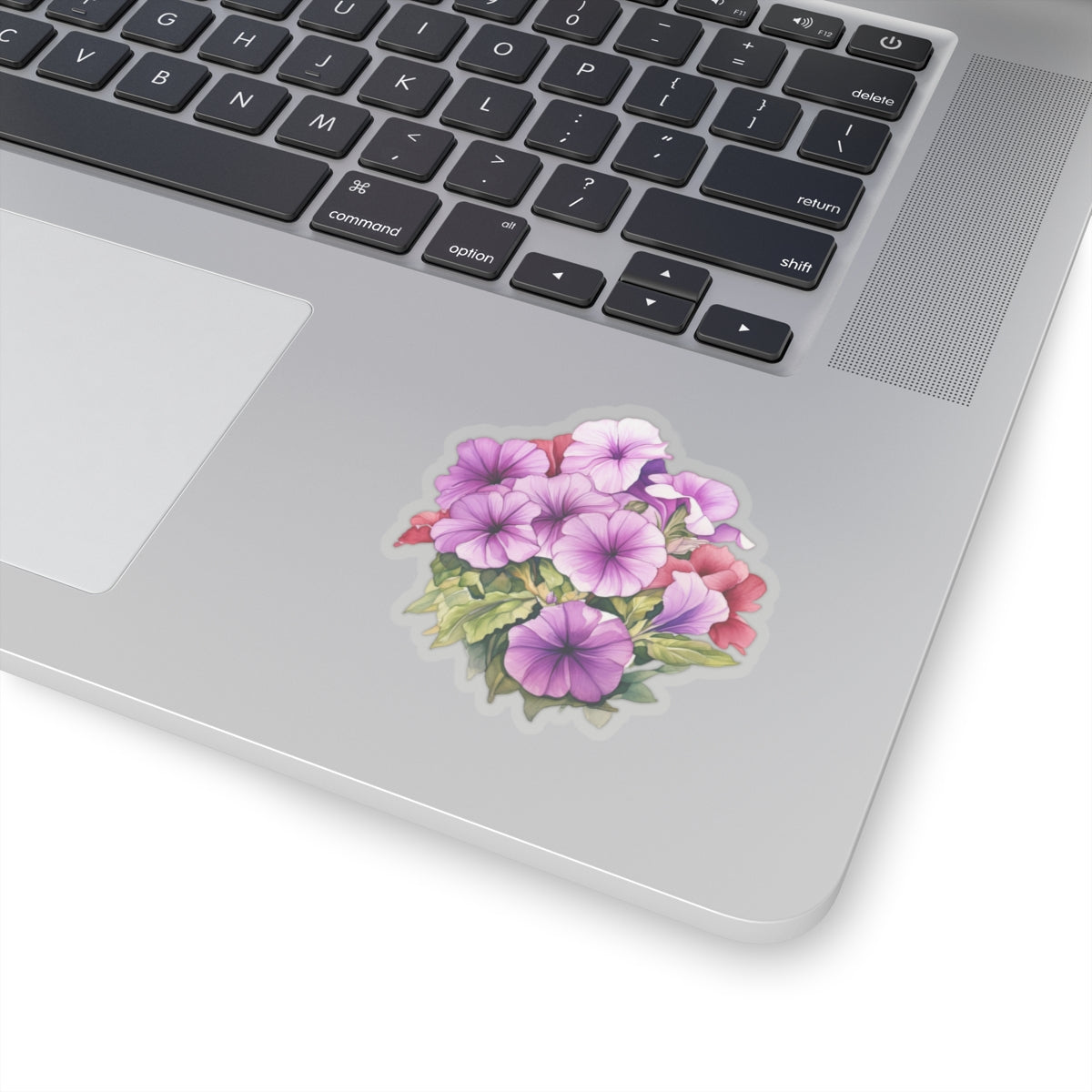 Petunia Flowers, Sticker, 3" x 3"