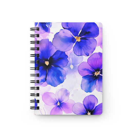 Wild Violets Spiral Bound Notebook