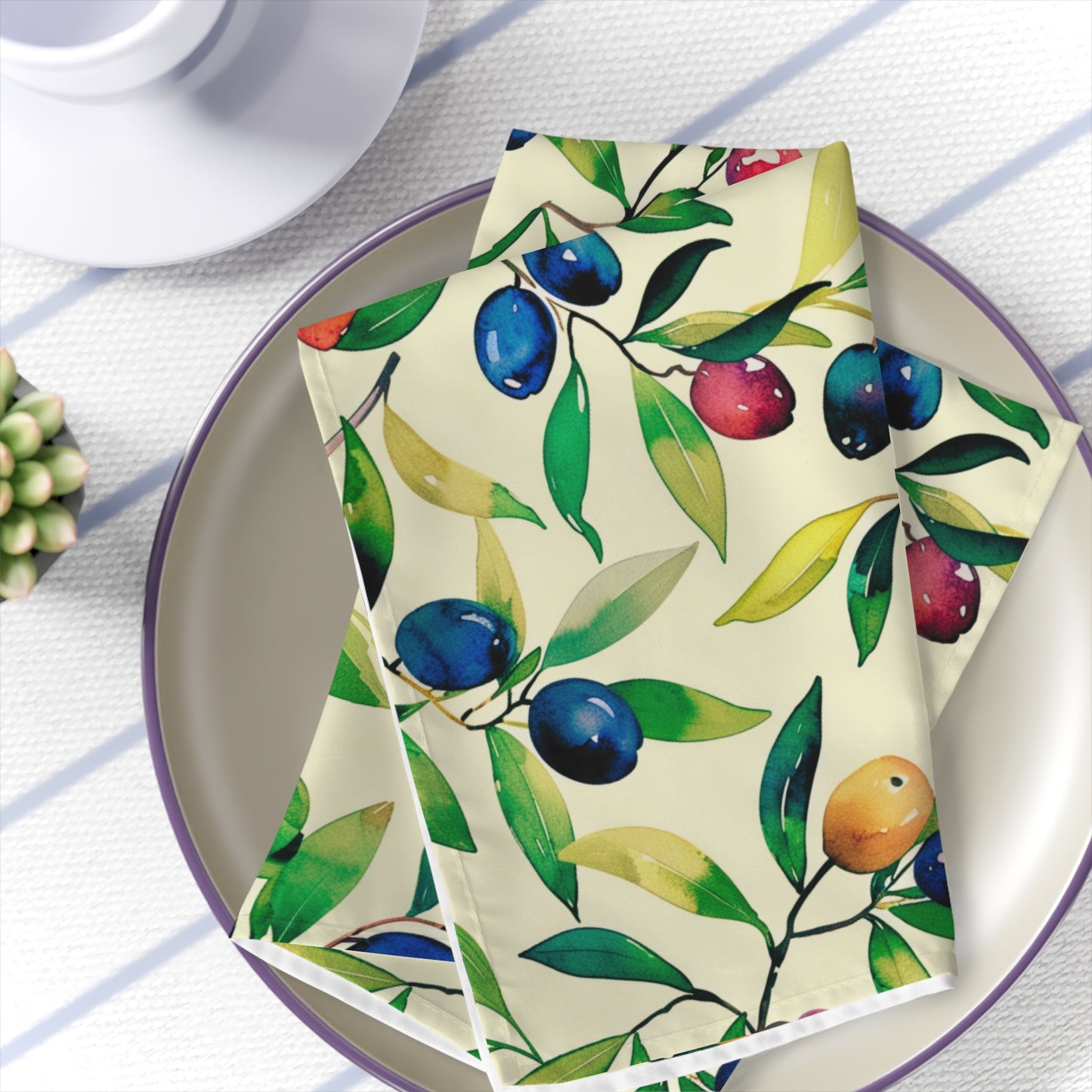 Olive Branch Table Napkins