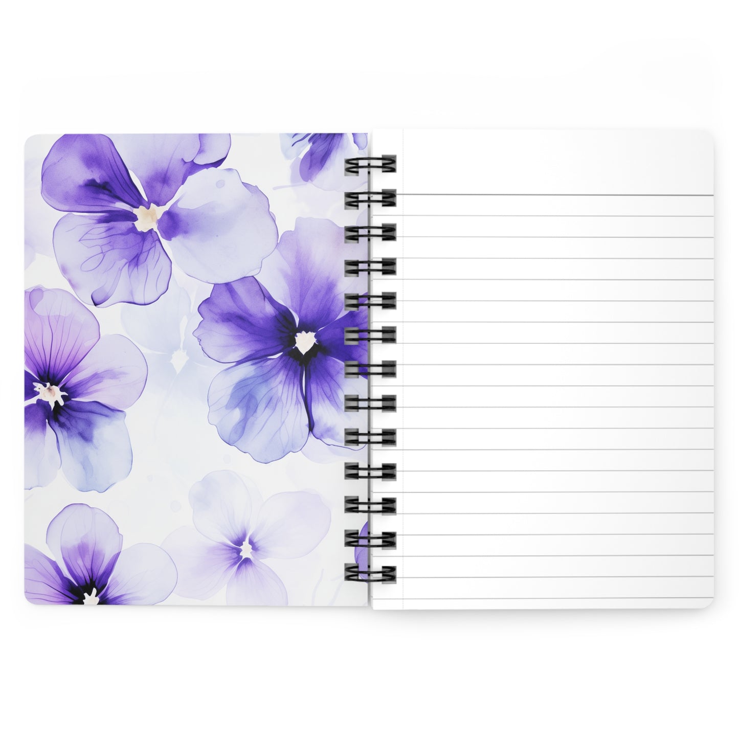 Wild Violets Spiral Bound Notebook