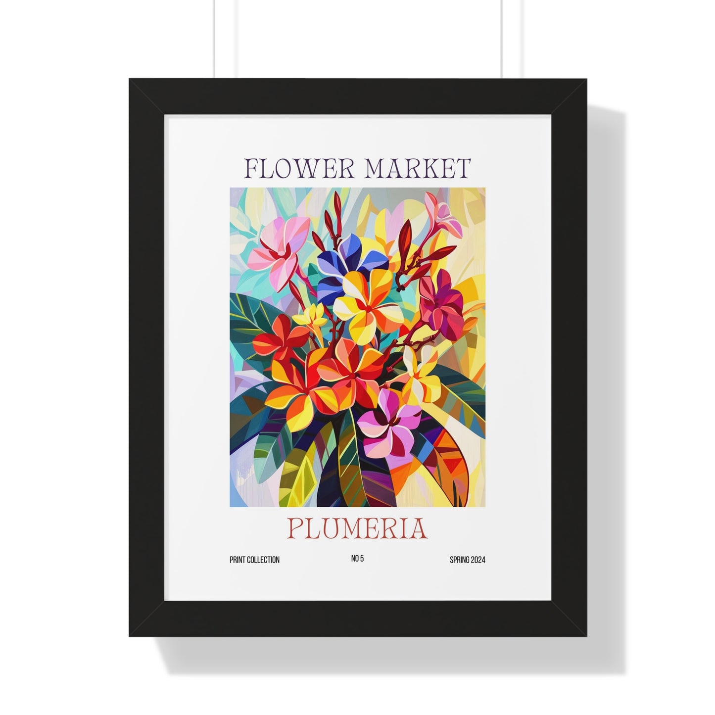 Plumeria Flower Market Framed Print