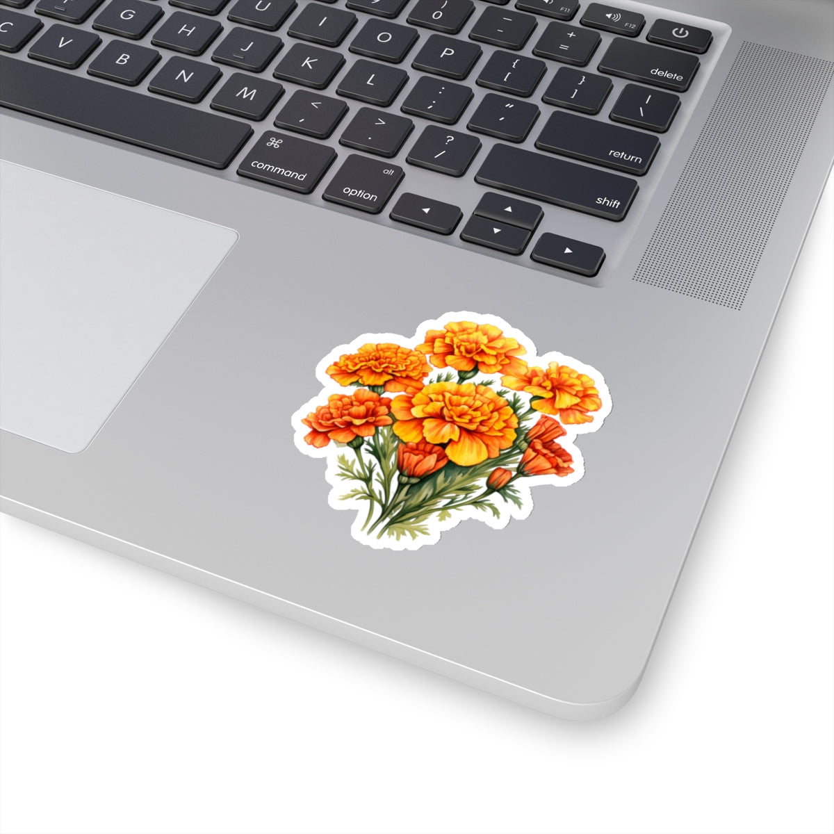 Marigold Flowers, Sticker, 3" x 3"