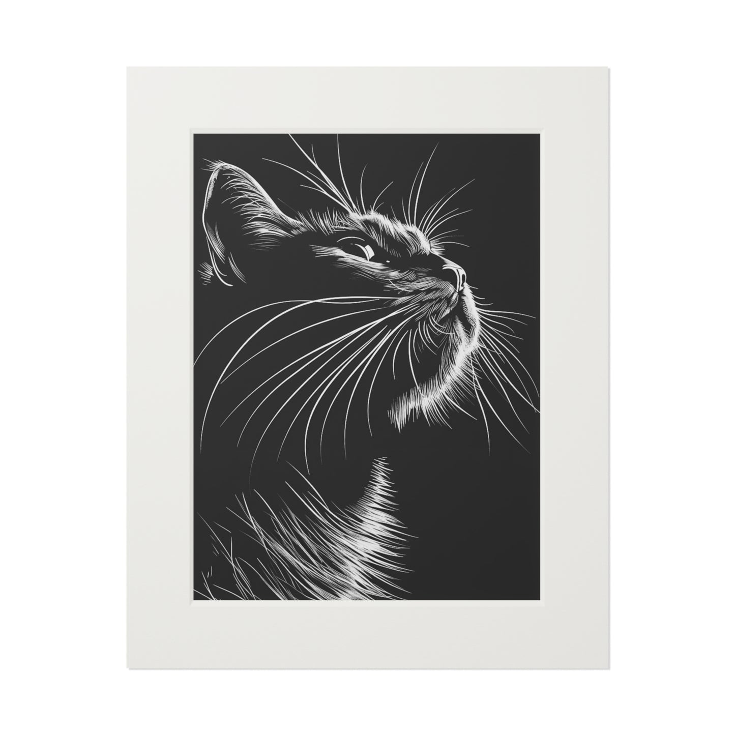 Cat with Attitude #2 Art Print