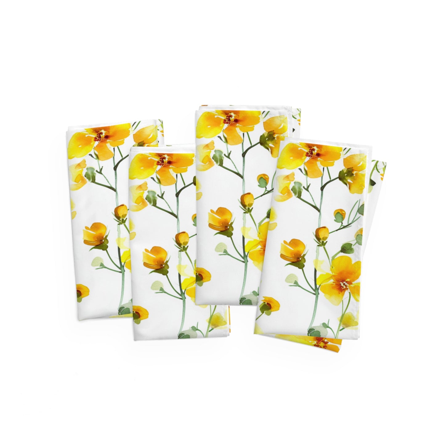 Wild Mustard Flowers Table Napkins