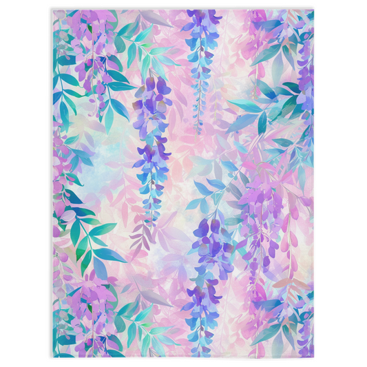 Wisteria Blossoms Minky Blanket